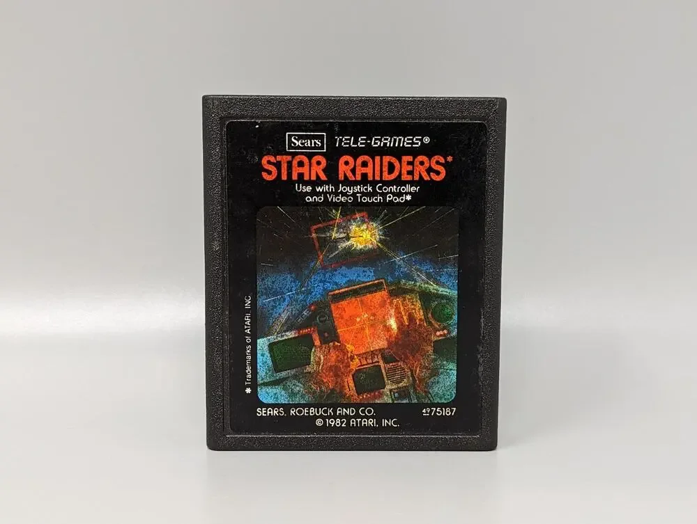 Star Raiders Atari 2600, 1982 Sears, Telegames, Cleaned Tested